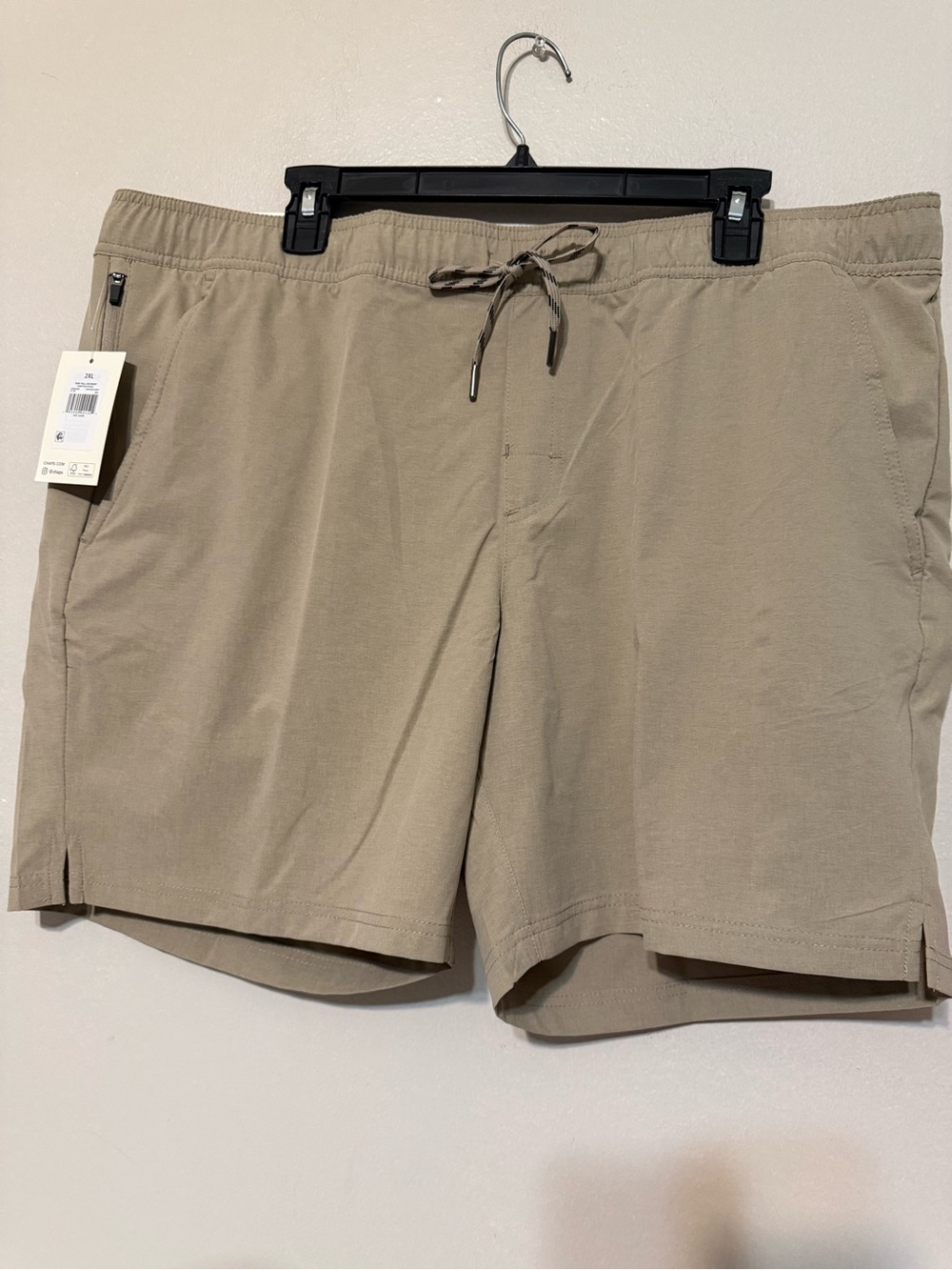 Chaps Men's Khaki Swim Hybrids with Drawstring